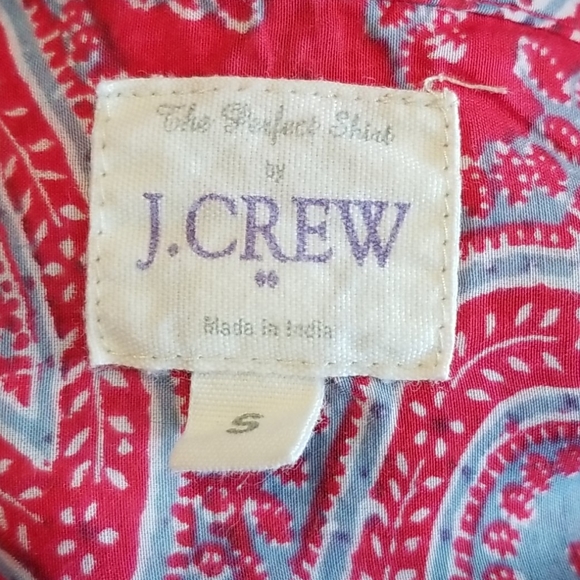 J. Crew Sz S Silk Button Down Shirt - Picture 5 of 5